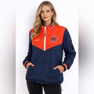 boathouse walter payton college prep windbreaker track jacket 1/4 Zip Women M